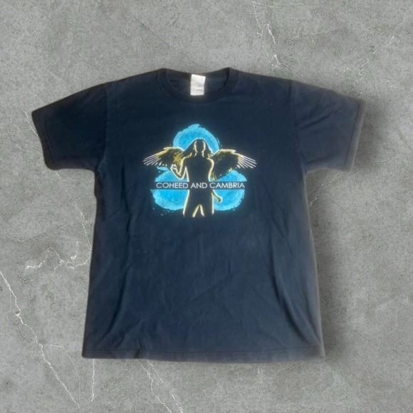 Fruit of the Loom Other - Vintage Coheed And Cambria Shirt Mens Medium Black Y2K Band Tee Rock Angel Metal